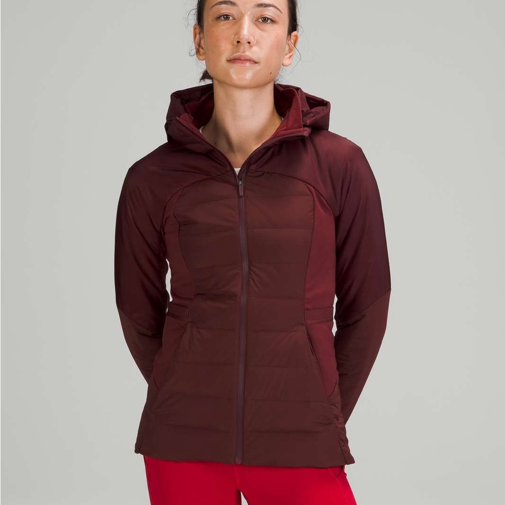 Lululemon Burgundy Hooded Jacket